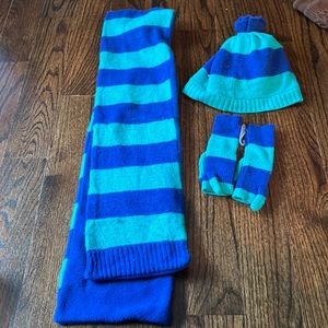Crewcuts hat mitten glove set